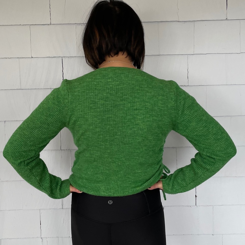 ZARA SIDE PLEAT KNIT SWEATER - Picture 5 of 8